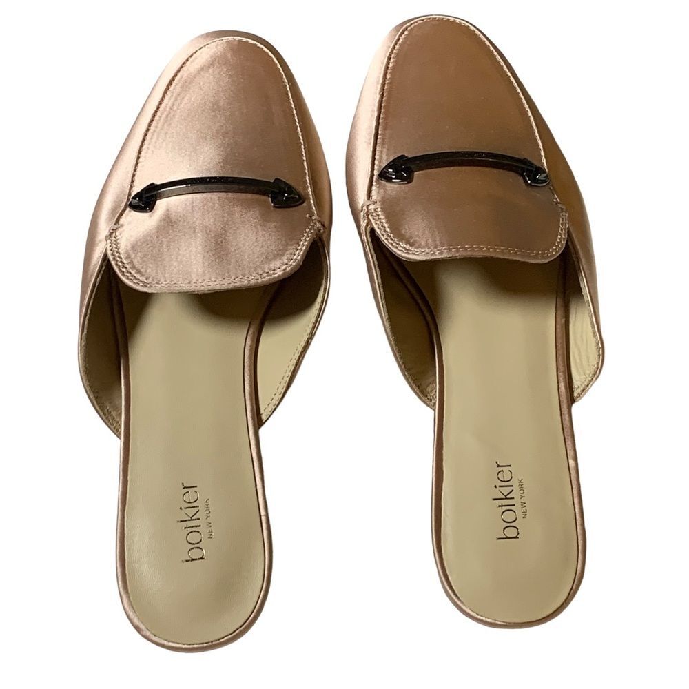 BOTKIER Clare‎ Loafer Mule In Blush Satin